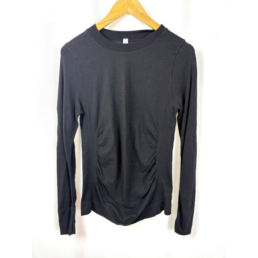Athleta Foresthill Ascent Gorpcore Seemless Hiking Wool Blend Long Sleeve Top M